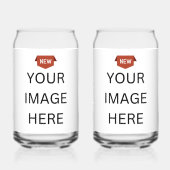 NIEUW! Glas - Kan Vorm - 16 oz - Set van 2 (Voorkant)