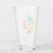 NIEUW! Glazen beker Bad Joke Meter - Maat 16oz (Achterkant)