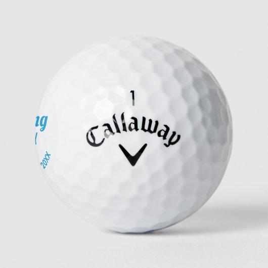 Nieuw Golfmaatje, Aangepaste Baby Boy Aankondiging Golfballen (Logo)