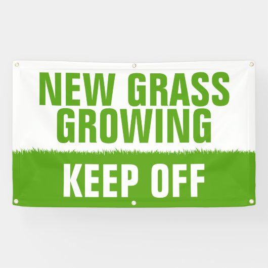 NIEUW GRAS BLIJFT GROEIEN SPANDOEK (Horizontaal)