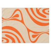 Nieuw Groef Abstract Trippy Retro Patroon Oranje Tafelkleed (Voorkant (Horizontaal))