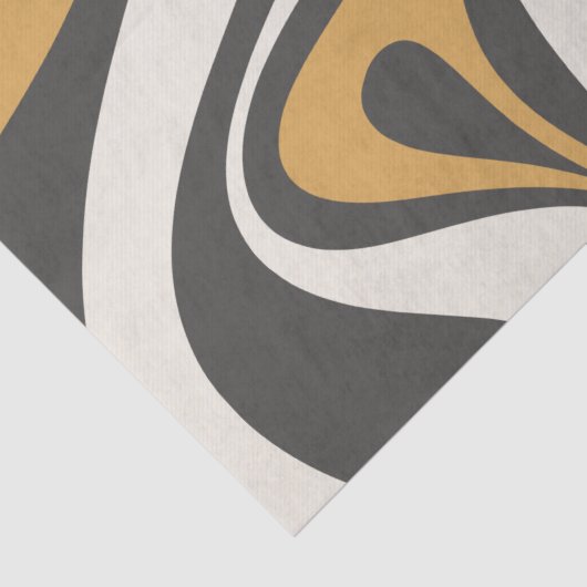 Nieuw Groef Retro Abstract Patroon Tissuepapier (Detail)