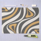 Nieuw Groef Retro Abstract Patroon Tissuepapier (Craft)