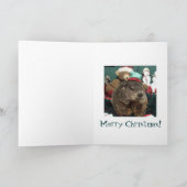 NIEUW!! Groundhog-kerstkaart B Feestdagen Kaart (Binnen)
