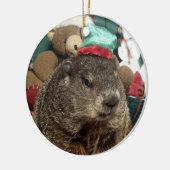 NIEUW!  Groundhog Moses kerstversiering Keramisch Ornament (Links)