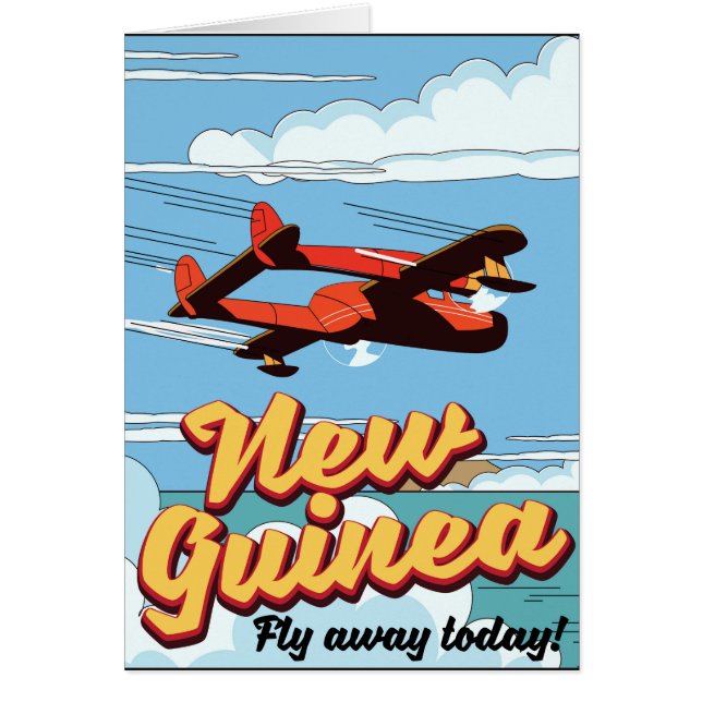Nieuw-Guinea avonturenposter. (Voorkant)