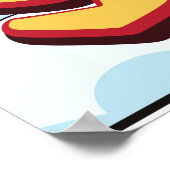 Nieuw-Guinea avonturenposter. Poster (Hoek)