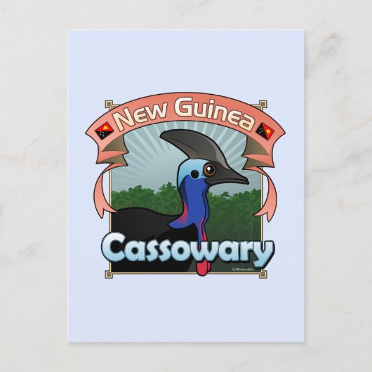 Nieuw-Guinea Cassowary Briefkaart (Voorkant)