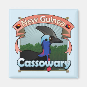Nieuw-Guinea Cassowary Magneet