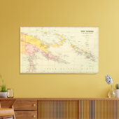 Nieuw-Guinea en de Salomonseilanden Canvas Afdruk (Insitu (Woonkamer))