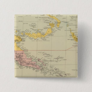 Nieuw-Guinea en de Salomonseilanden Vierkante Button 5,1 Cm