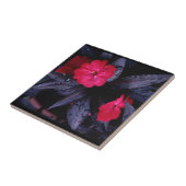 Nieuw-Guinea Impatiens keramische tegel Tegeltje (Zijkant)