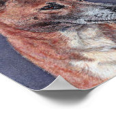 Nieuw-Guinea Singing Dog Portrait Poster (Hoek)