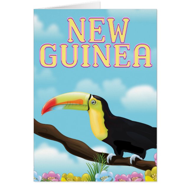 Nieuw-Guinea Toekan reisposter (Voorkant)