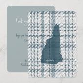 Nieuw-Hampshire Plaid Flat Bedankkaart (Voorkant / Achterkant)