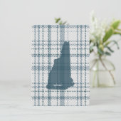 Nieuw-Hampshire Plaid Flat Bedankkaart (Staand voorkant)