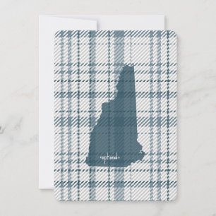 Nieuw-Hampshire Plaid Flat Bedankkaart