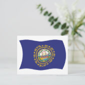 Nieuw-Hampshire Vlag Ansichtkaart Briefkaart (Staand voorkant)