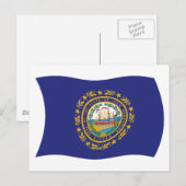 Nieuw-Hampshire Vlag Ansichtkaart Briefkaart (Voorkant / Achterkant)
