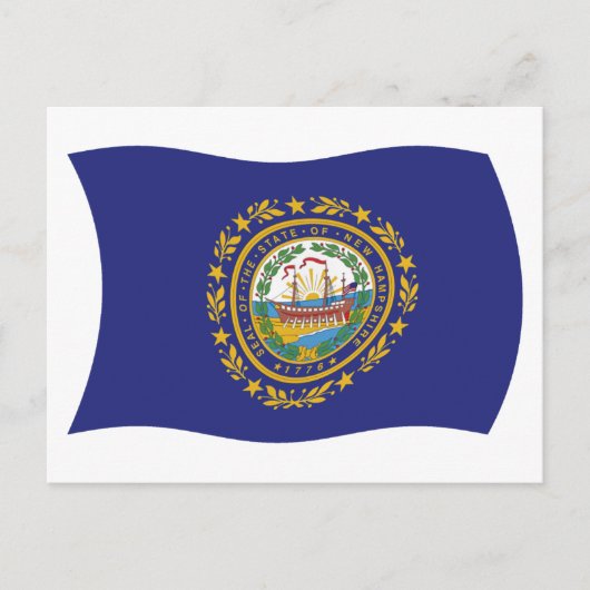Nieuw-Hampshire Vlag Ansichtkaart Briefkaart (Voorkant)