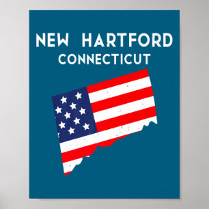 Nieuw Hartford Connecticut Verenigde Staten Amerik Poster