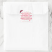 NIEUW! Het gebed van de verlossing met Kerstmis Vierkante Sticker (Tas)