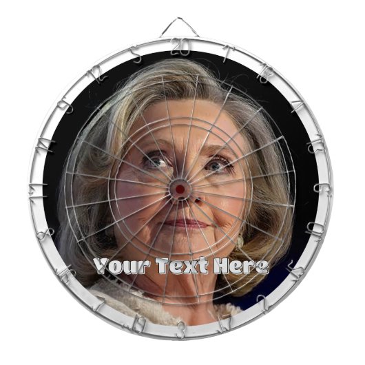 Nieuw Hillary Clinton Custom Dartbord (Voorkant)