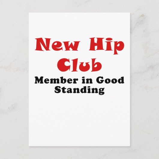 Nieuw Hip Club Lid in Good Standing Briefkaart (Voorkant)
