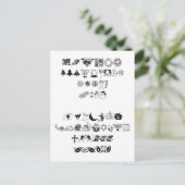 NIEUW HolidayPi BT afbeelding lettertype Briefkaart (Staand voorkant)