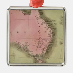 Nieuw-Holland en Nieuw-Zeeland Metalen Ornament