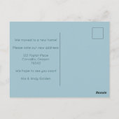 Nieuw Home Adres Bewegende Schattigee Country Vill Briefkaart (Achterkant)