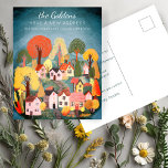 Nieuw Home Adres Bewegende Schattigee Country Vill Briefkaart<br><div class="desc">Pas deze bewegende aankondigingskaart aan met je eigen tekst op de voor- en achterkant! Klik op "Personaliseren" hierboven om de tekst te bewerken. Klik vervolgens op "Bewerken met behulp van ontwerpgereedschap" om de lettertypen, kleuren en plaatsingen aan te passen. Check mijn winkel voor meer of laat het me weten als...</div>