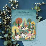 Nieuw Home Adres Bewegende Schattigee Country Vill Briefkaart<br><div class="desc">Pas deze bewegende aankondigingskaart aan met je eigen tekst op de voor- en achterkant! Klik op "Personaliseren" hierboven om de tekst te bewerken. Klik vervolgens op "Bewerken met behulp van ontwerpgereedschap" om de lettertypen, kleuren en plaatsingen aan te passen. Check mijn winkel voor meer of laat het me weten als...</div>