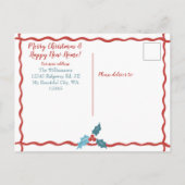 Nieuw Home Adres Vakantie Wij verhuisden Retro Vin Aankondigingskaart (Achterkant)