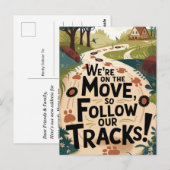 Nieuw Home Adreswijziging Briefkaart (Voorkant / Achterkant)