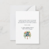 Nieuw Home Adreswijziging Kaart Notitiekaartje (Achterkant)