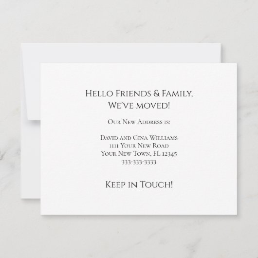 Nieuw 'Home Beach Sand Dollar Blue Moving' Aankondiging (Achterkant)