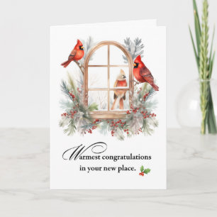 Nieuw Home Felicitaties Kardinaal Vogels in het ra Kaart
