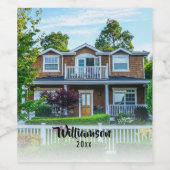 Nieuw Home Foto Jaar Housewarming Client Gift Wijn Etiket (Enkel label)