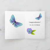 Nieuw Home Gefeliciteerd Kaart - Bloemenkat schatt (Binnen)