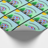 Nieuw Home Gefeliciteerd, pakpapier (Hoek)