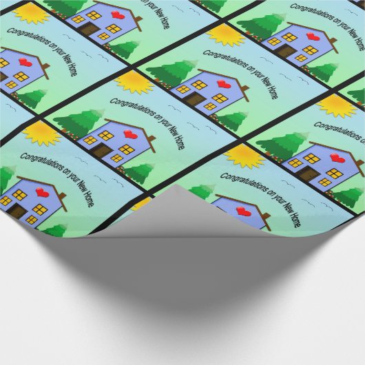 Nieuw Home Gefeliciteerd, pakpapier (Hoek)