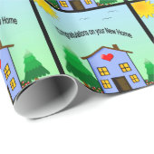 Nieuw Home Gefeliciteerd, pakpapier (Rol Hoek)