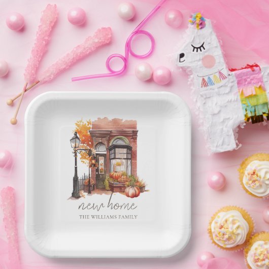 Nieuw Home Gepersonaliseerde herfst voordeur Papieren Bordje (Feest)