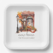 Nieuw Home Gepersonaliseerde herfst voordeur Papieren Bordje (Voorkant)