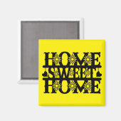 Nieuw Home Gift - Home, Sweet Home Magneet (Voorkant / Achterkant)