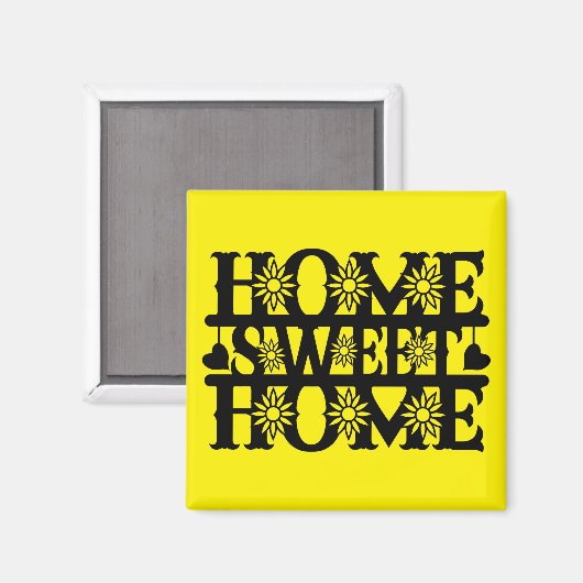Nieuw Home Gift - Home, Sweet Home Magneet (Voorkant / Achterkant)
