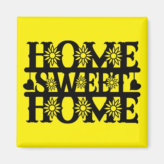 Nieuw Home Gift - Home, Sweet Home Magneet (Voorkant)