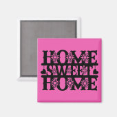 Nieuw Home Gift - Home, Sweet Home Magneet (Voorkant / Achterkant)