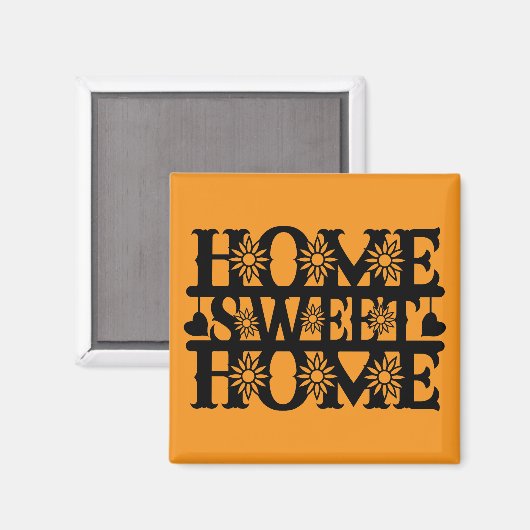 Nieuw Home Gift - Home, Sweet Home Magneet (Voorkant / Achterkant)
